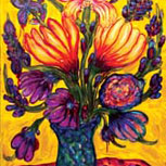 Yellow Orange Floral